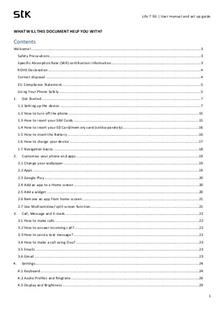STK Life 7 manual. Smartphone Instructions.